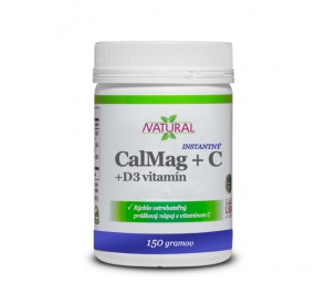 CalMag - vápnik + horčík + C + D3 - 150 g, prášok